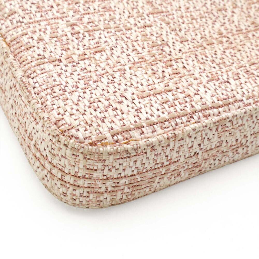 CHANEL Pink Raffia Deauville Wallet - Picture 4 of 10